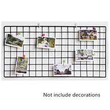 Load image into Gallery viewer, Modern Home Wall Decoration Iron Grid Decor Photo Frame Wall Art Display Mesh Storage Shelf Organizer Postcards DIY Rack Holder
